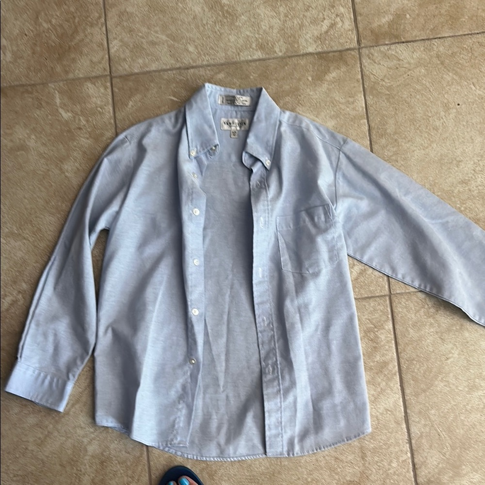 Van Heusen Light Blue Button Down Shirt for Kids